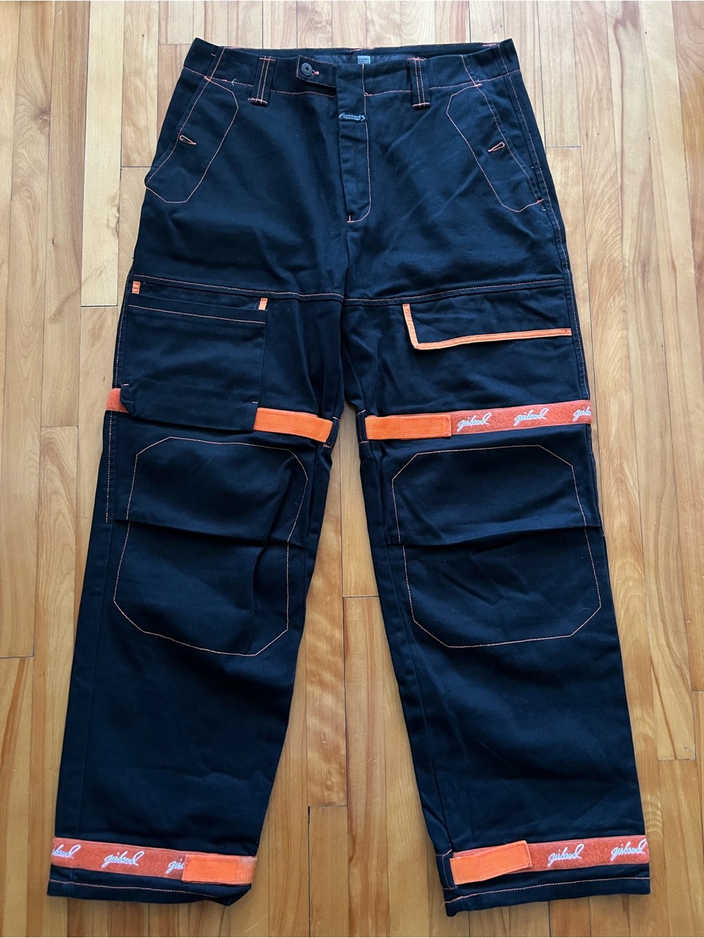 Vintage Y2K Marithe Francois Girbaud Jeans Mens Size 36 Baggy Cargo Straps